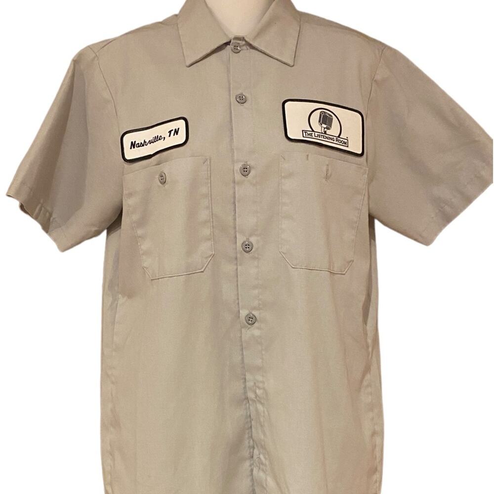 The Listening Room in Nashville - Workmans shirt adult small gray short sleeve